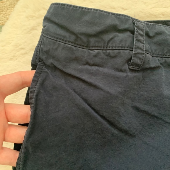 The New Ivy Brand Navy Flat Front Chino Shorts- Size 38 - Picture 5 of 9